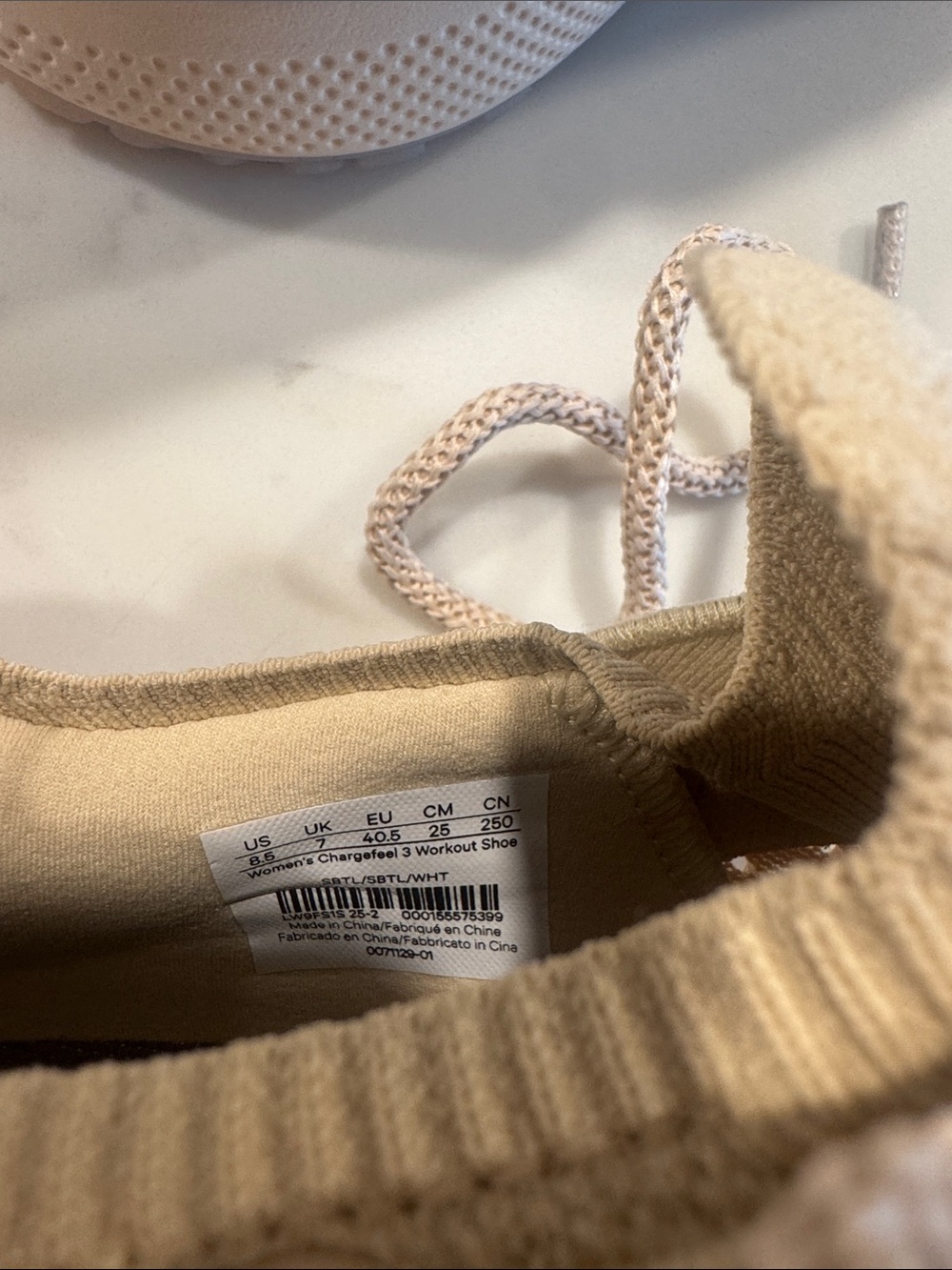 Lululemon Light Beige chargefeel 3 Running Sneakers - Picture 7 of 7